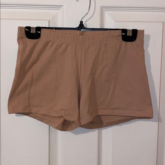 Beige short dance/athletic shorts - Picture 1 of 1